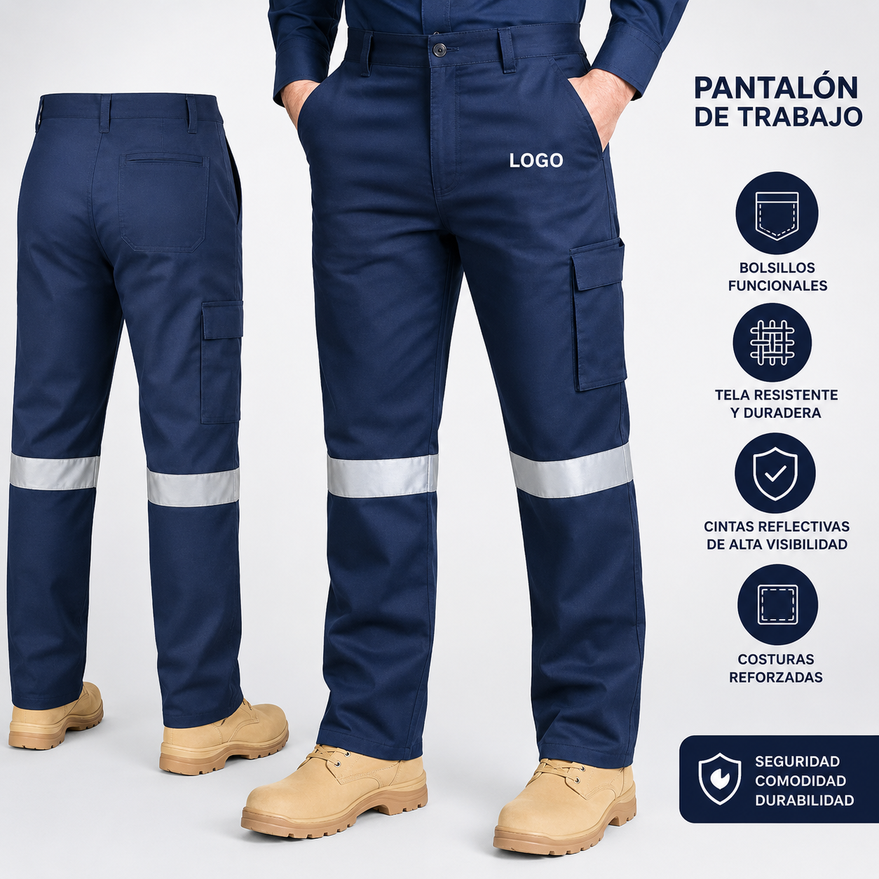 Pantalon De Vestir y Trabajo RRAFIT